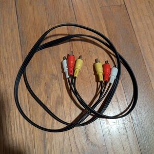4 ft. male RCA Audio Video Cable - Red, Yellow, White